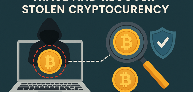 TRACE AND RECOVER STOLEN CRYPTOCURRENCY