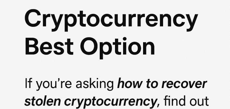how to recover stolen cryptocurrency