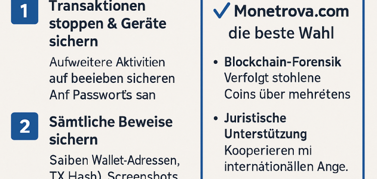 Wie man gestohlenes Bitcoin wiederherstellt